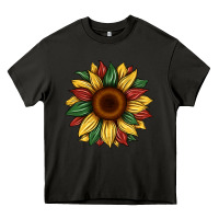 Asphalt juneteenth sunflower Heavy Core Tee - Artiststas