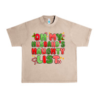 French Oak on my husband's naughty list Urban Heavy Tee - MaliasSmallBusiness