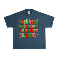 Midnight Navy on my husband's naughty list Urban Heavy Tee - MaliasSmallBusiness