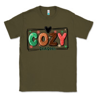 Army Green cozy season Classic Tee - MaliasSmallBusiness