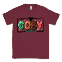 Burgundy cozy season Classic Tee - MaliasSmallBusiness