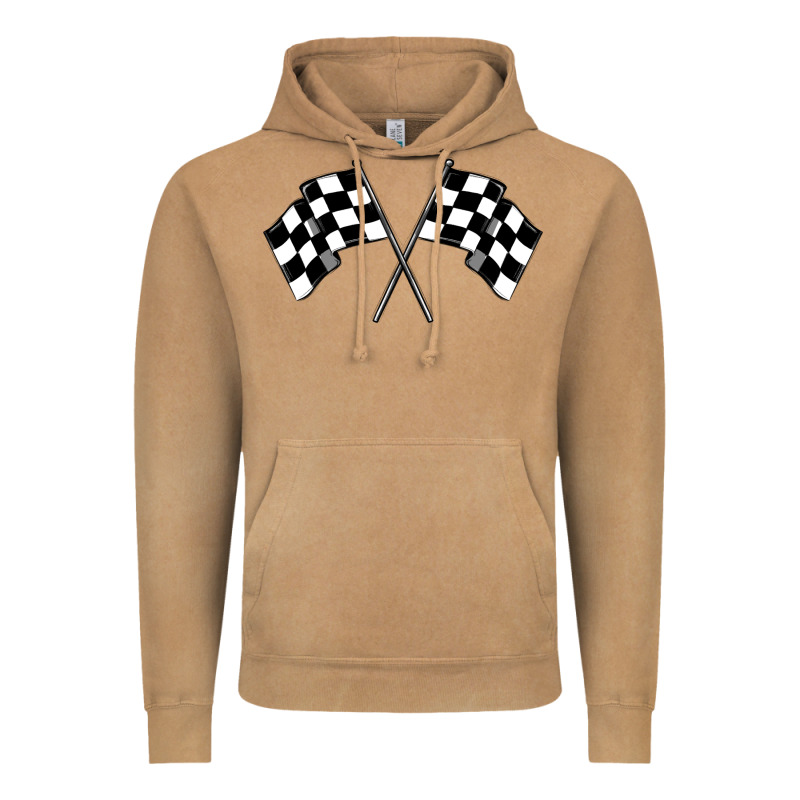 Race Flag Vintage Hoodie by MaliasSmallBusiness | Teevron