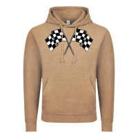Vintage Coffee race flag Vintage Hoodie - MaliasSmallBusiness