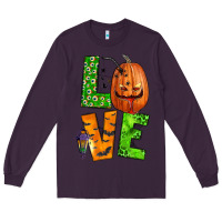 Plum love halloween Long Sleeve Tee - BundleAndBundleShop