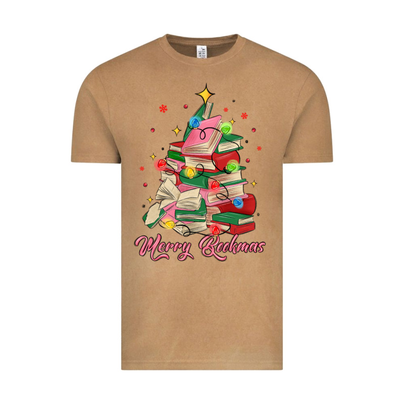 Merry Bookmas Christmas Book Tree Vintage Tee by MaliasSmallBusiness | Teevron
