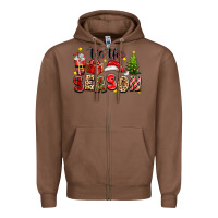 Chestnut tis the season christmas Zipper Hoodie - texasbilliewilder