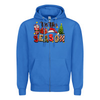 True Royal tis the season christmas Zipper Hoodie - texasbilliewilder