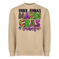 Mushroom thick things mardi gras vibes Heavyweight Sweatshirt - LillyAllenDesigns