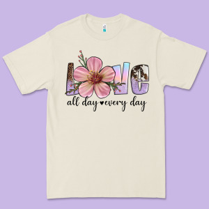 Love All Day Every Day Premium Tee Designed By Artiststas