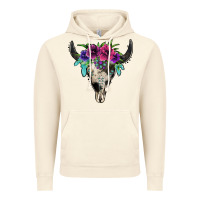 Vintage Artic cowhide bull skull Vintage Hoodie - Jasminsmagicworld