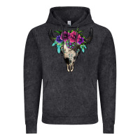 Vintage Black cowhide bull skull Vintage Hoodie - Jasminsmagicworld