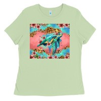 Matcha floral turtle Ladies Tee - Jasminsmagicworld