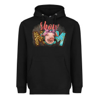Black Show mom pig Heavyweight Hoodie - CowGirlArtShop