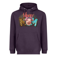 Plum Show mom pig Heavyweight Hoodie - CowGirlArtShop