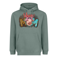 Sage Show mom pig Heavyweight Hoodie - CowGirlArtShop