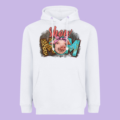 Show Mom Pig Heavyweight Hoodie Designed By Cowgirlartshop
