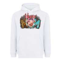 White Show mom pig Heavyweight Hoodie - CowGirlArtShop