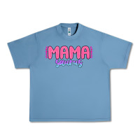 Pebble Blue mama saurus Urban Heavy Tee - MaliasSmallBusiness