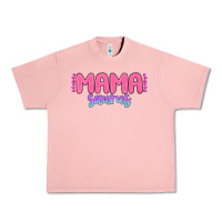 Salmon mama saurus Urban Heavy Tee - MaliasSmallBusiness