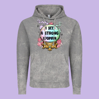 I See A Strong Woman Vintage Hoodie Designed By Maliassmallbusiness