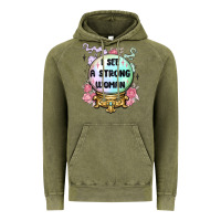 Vintage Olive i see a strong woman Vintage Hoodie - MaliasSmallBusiness