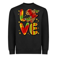 Black love juneteenth Heavyweight Sweatshirt - LillyAllenDesigns