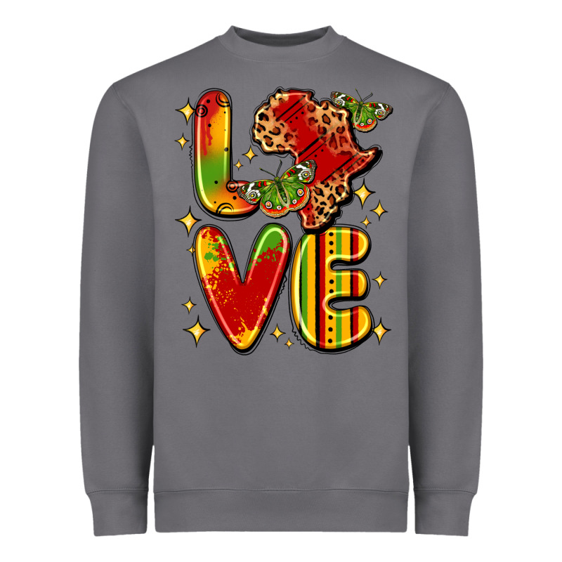 Love Juneteenth Heavyweight Sweatshirt by LillyAllenDesigns | Teevron