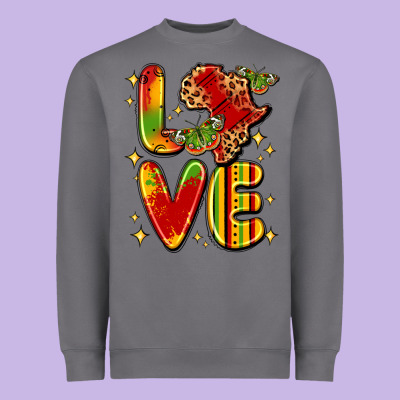 Love Juneteenth Heavyweight Sweatshirt Designed By Lillyallendesigns