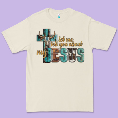 Let Me Tell You About My Jesus Premium Tee Designed By Artiststas