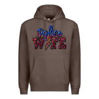 Coffee police wife with lightning bolt Premium Hoodie - CowGirlArtShop