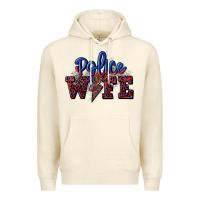 Sandshell police wife with lightning bolt Premium Hoodie - CowGirlArtShop