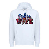 White police wife with lightning bolt Premium Hoodie - CowGirlArtShop