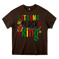 Chocolate Brown strong black king Heavy Core Tee - Artiststas