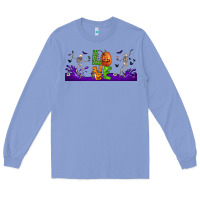 Colony Blue love halloween  libbey glass Long Sleeve Tee - BundleAndBundleShop