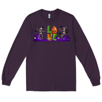 Plum love halloween  libbey glass Long Sleeve Tee - BundleAndBundleShop
