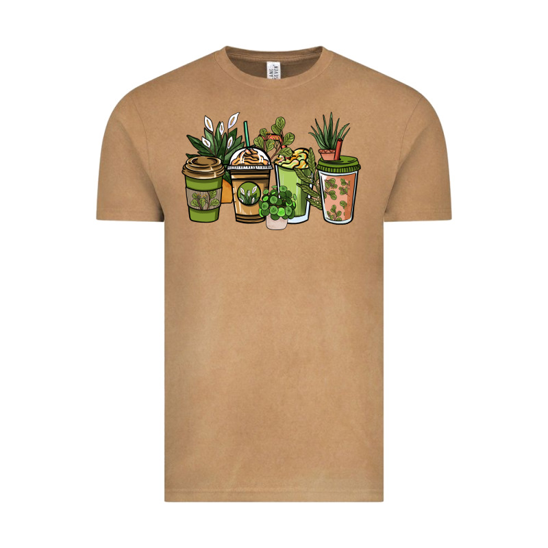 Plant Lover Coffee Cups Vintage Tee by NancyCooperArtShop | Teevron