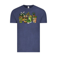 Vintage Denim plant lover coffee cups Vintage Tee - NancyCooperArtShop