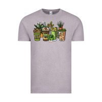 Vintage Zinc plant lover coffee cups Vintage Tee - NancyCooperArtShop