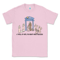 Bubblegum Pink a thrill of hope nativity Classic Tee - MaliasSmallBusiness