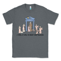 Charcoal Heather a thrill of hope nativity Classic Tee - MaliasSmallBusiness