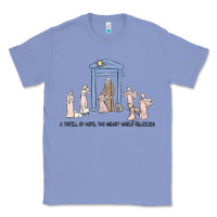 Colony Blue a thrill of hope nativity Classic Tee - MaliasSmallBusiness