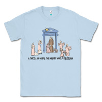 Dusty Blue a thrill of hope nativity Classic Tee - MaliasSmallBusiness
