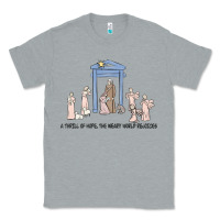 Heather Grey a thrill of hope nativity Classic Tee - MaliasSmallBusiness