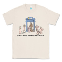 Natural a thrill of hope nativity Classic Tee - MaliasSmallBusiness