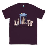 Plum a thrill of hope nativity Classic Tee - MaliasSmallBusiness