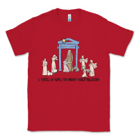 Red a thrill of hope nativity Classic Tee - MaliasSmallBusiness