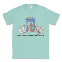 Seafoam a thrill of hope nativity Classic Tee - MaliasSmallBusiness