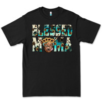 Black blessed mama Premium Tee - JahusDesignShop