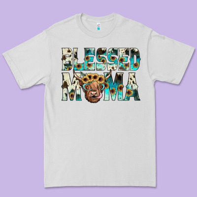 Blessed Mama Premium Tee Designed By Jahusdesignshop