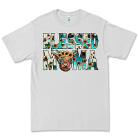 Dove Grey blessed mama Premium Tee - JahusDesignShop